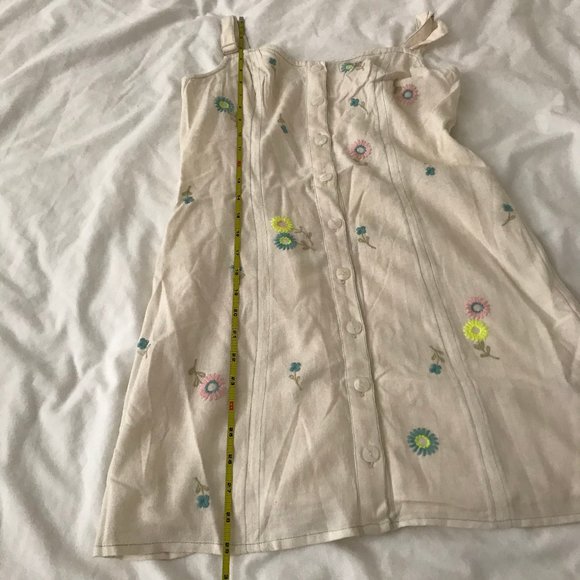 UO Aiden Embroidered Button-Front Mini Dress - Picture 8 of 12